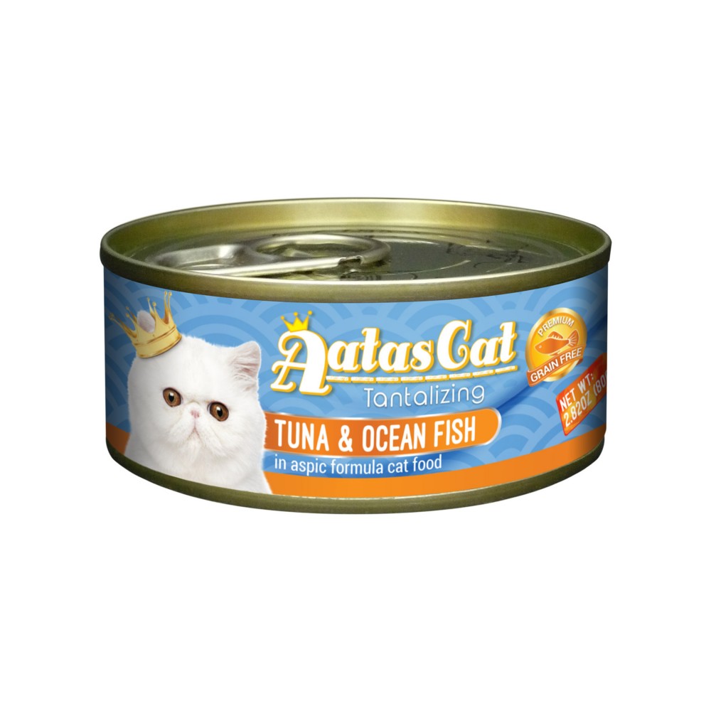 Aatas Cat 80g Tantalizing Tuna & Ocean Fish In Aspic Cat Wet Canned Food
