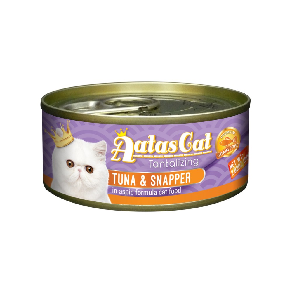 Aatas Cat 80g Tantalizing Tuna & Snapper In Aspic Cat Wet Canned Food