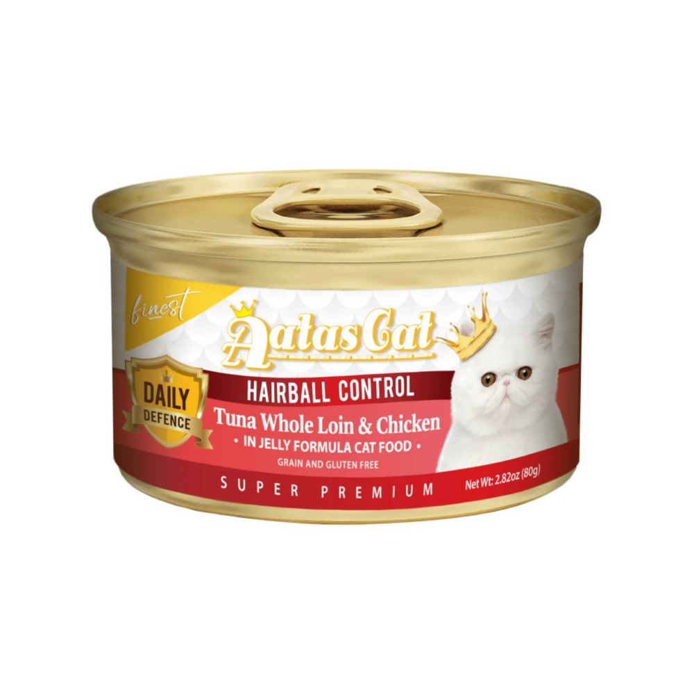 Aatas Cat 80g Finest Daily Hairball Control Wet Canned Food