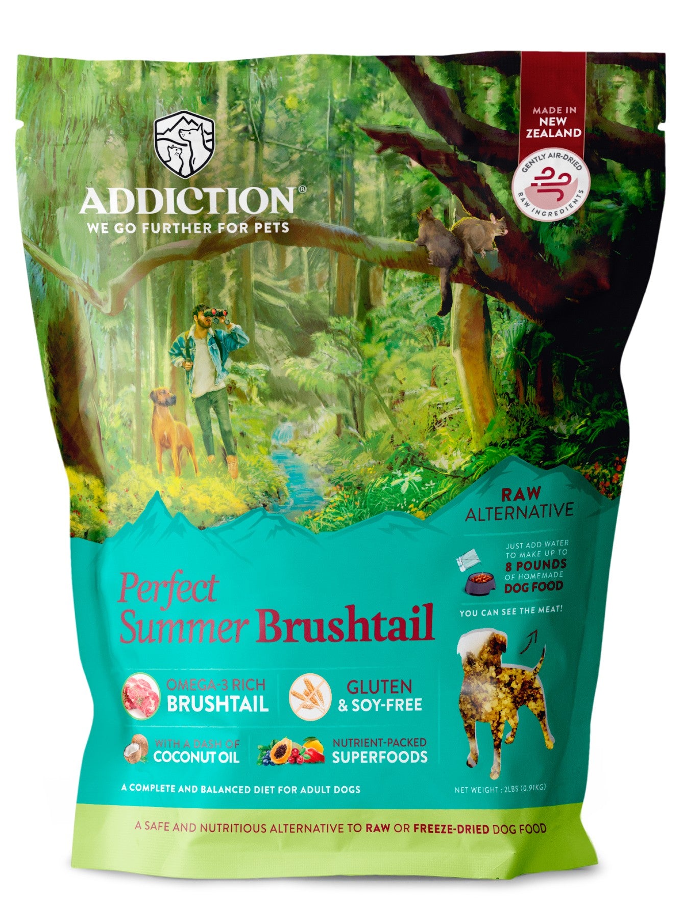 Addiction Grain Free Perfect Summer Brushtail Dog Dry Food 2lbs