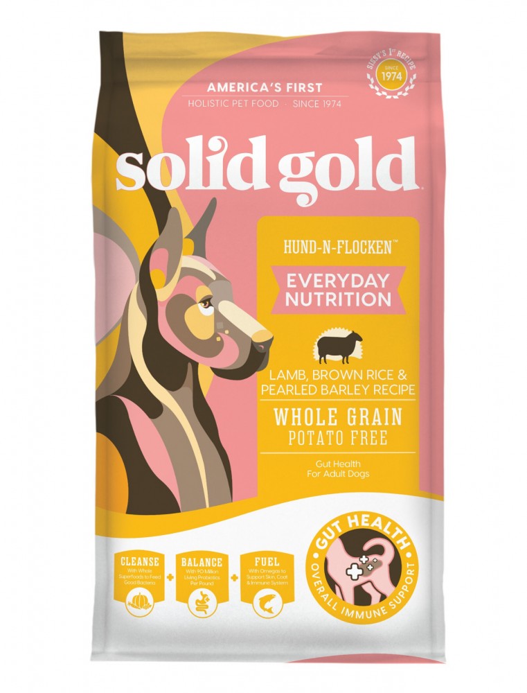 Solid Gold Hund-n-flocken Lamb  Brown Rice & Pearled Barley Dog Dry Food 1.8kg