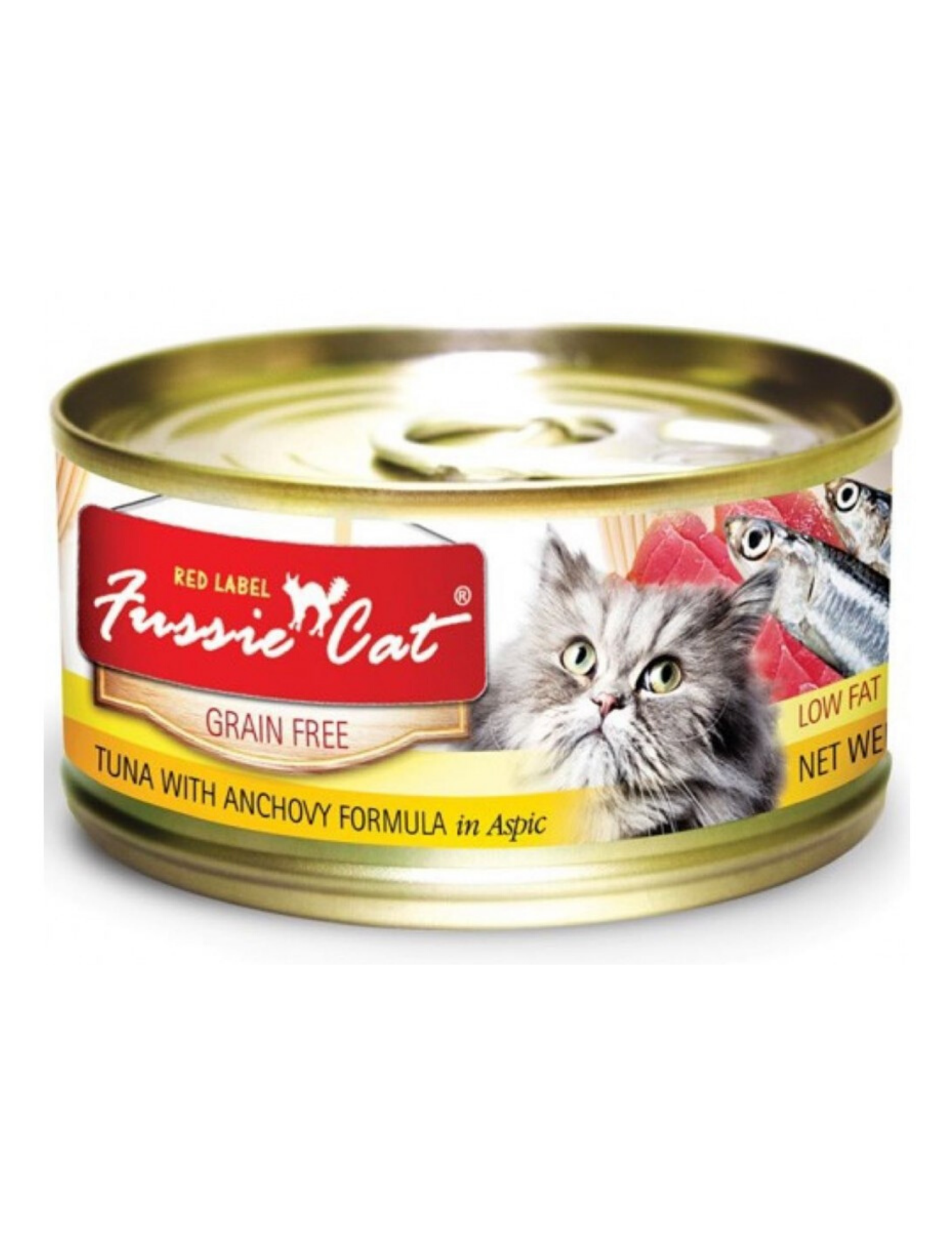 Fussie Cat Red Label 80g Tuna With Anchovy Wet Cat Food