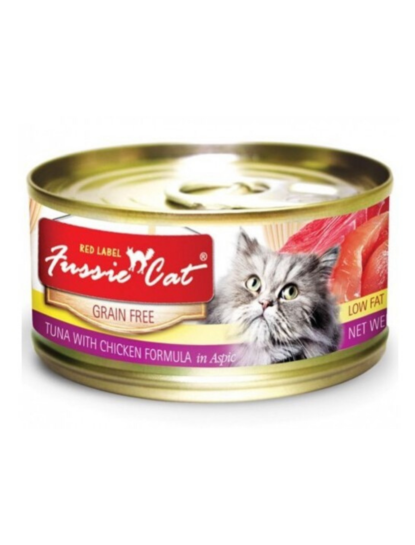 Fussie Cat Red Label 80g Tuna With Chicken Wet Cat Food