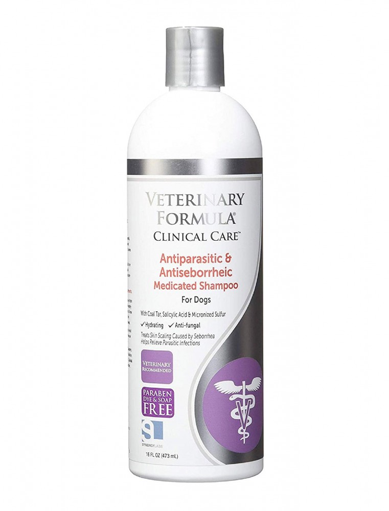 Veterinary Formula Clinical Care Antiparasitic & Antiseborrheic Shampoo 17oz