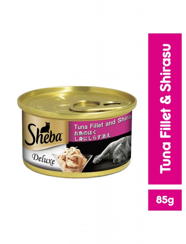 Sheba Tuna Fillet And Shirasu Cat Wet Food 85g 