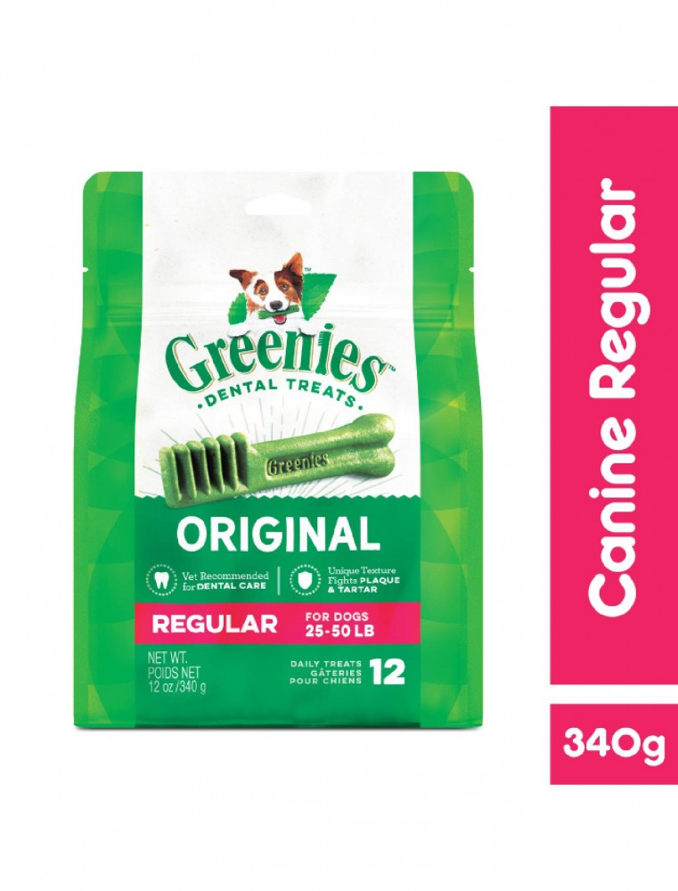 Greenies Regular Dental Dog Treats 6oz (170g)