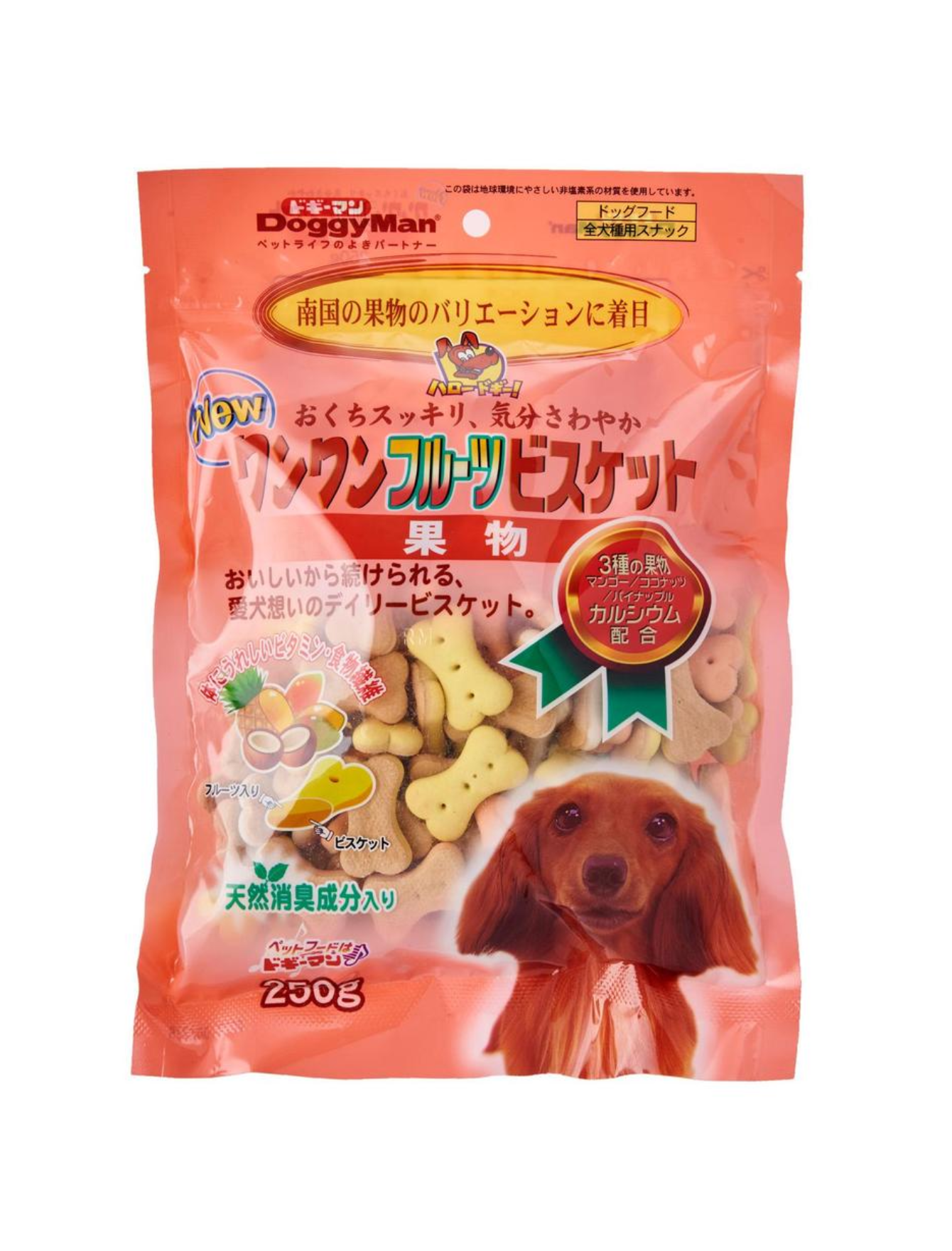 Doggyman Bowwow Fruits Biscuit Dog Treats 250g