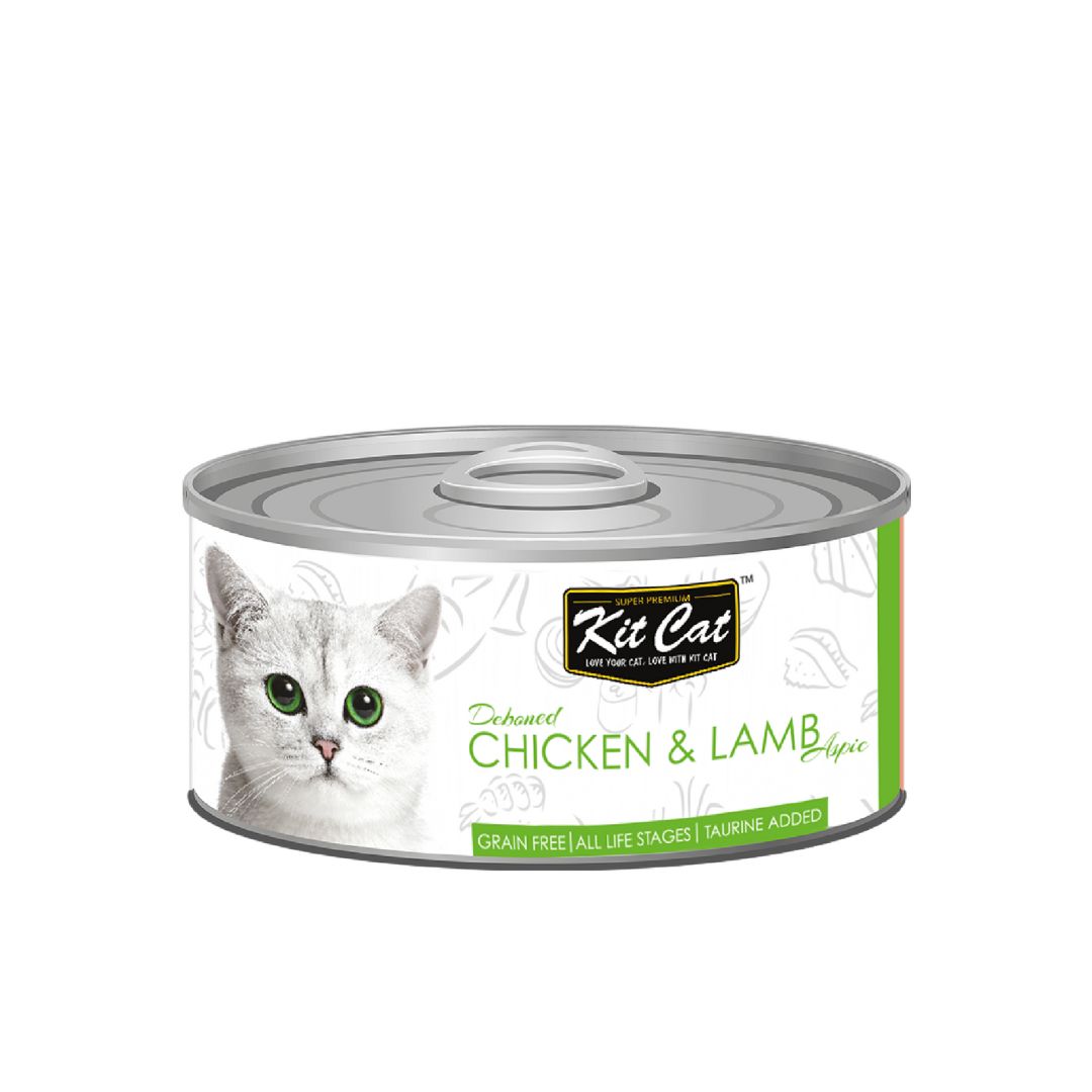 Kit Cat 80g Deboned Toppers Canned Chicken & Lamb Wet Cat Food