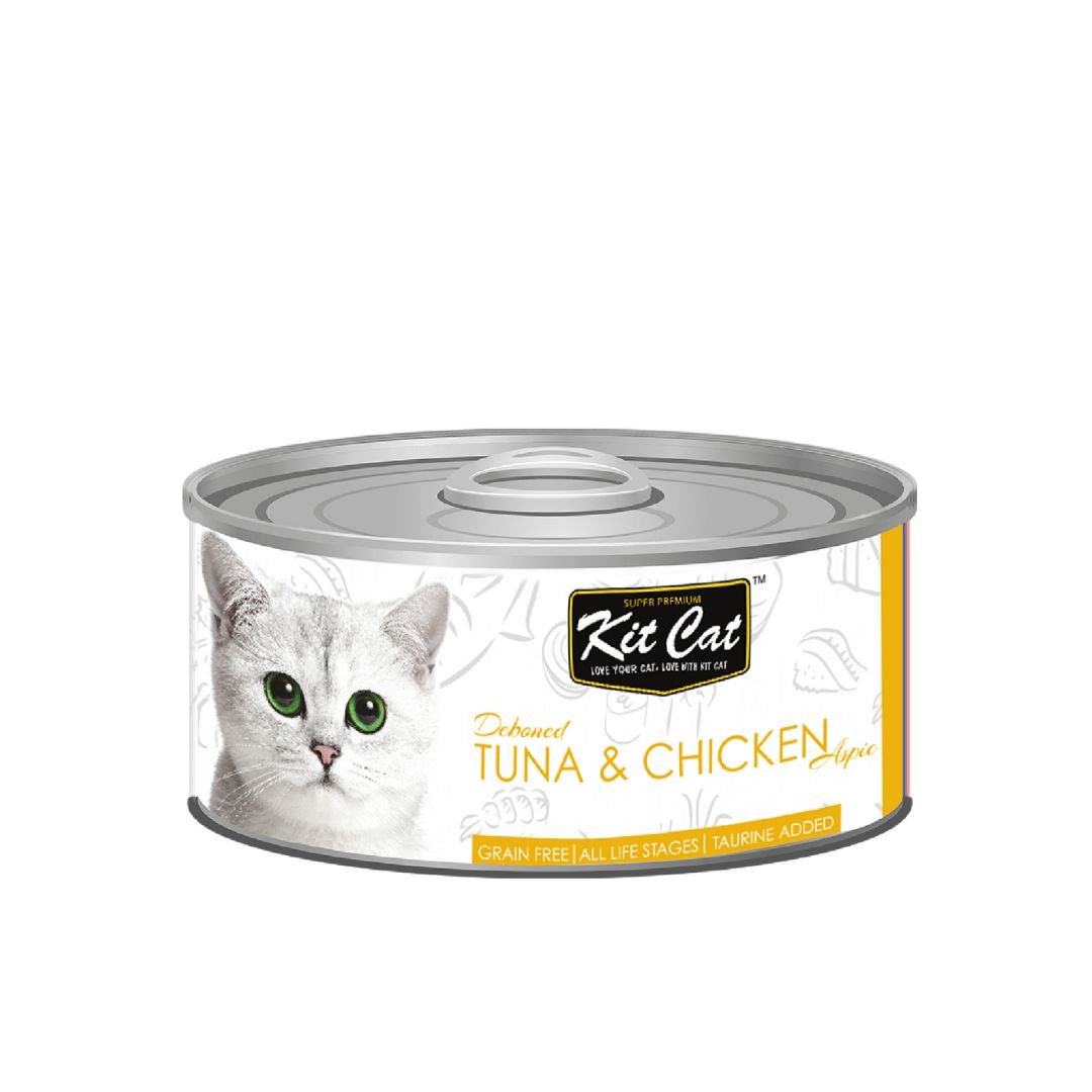 Kit Cat Deboned Toppers Canned 80g Tuna & Chicken Wet Cat Food