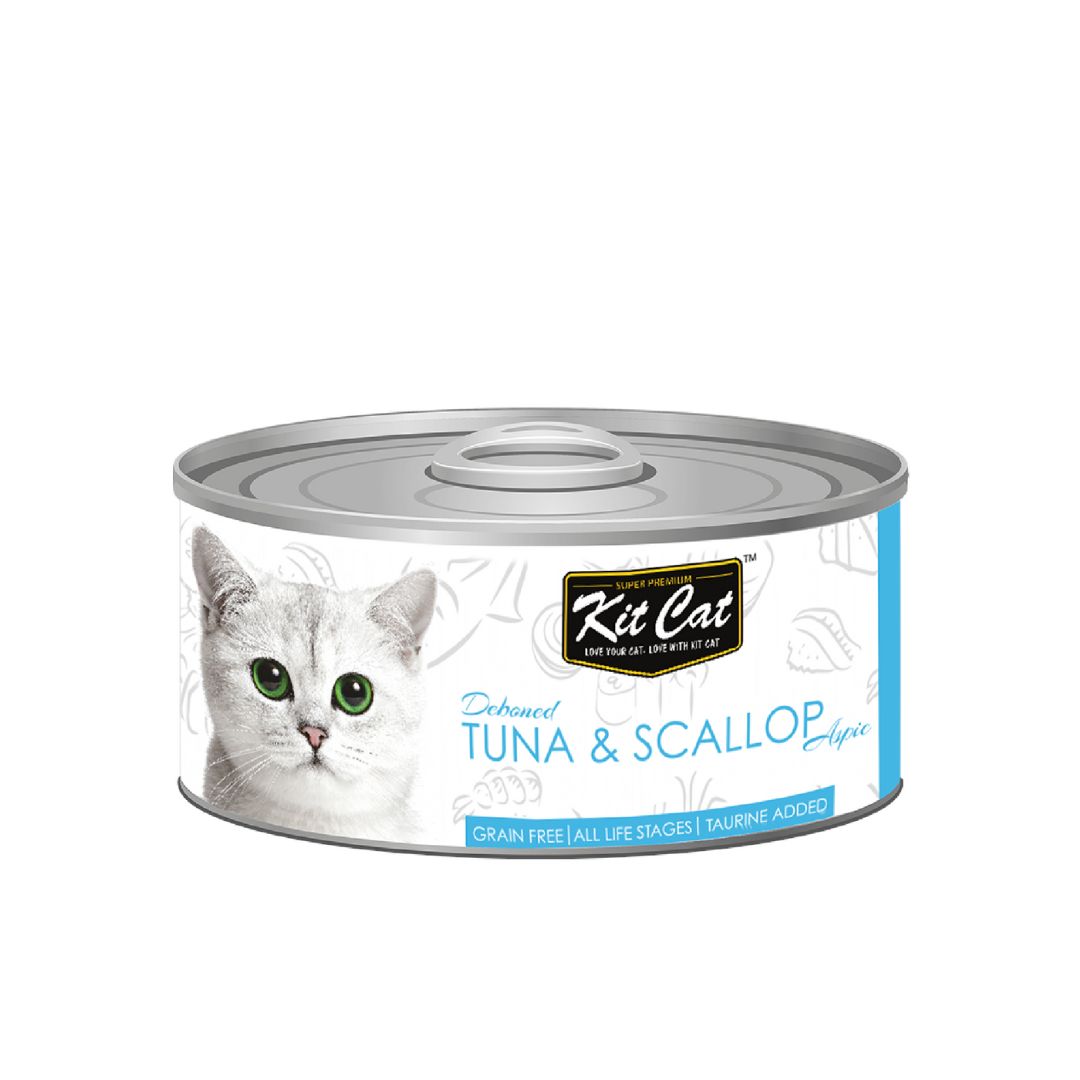 Kit Cat 80g Deboned Toppers Canned Tuna & Scallop Wet Cat Food