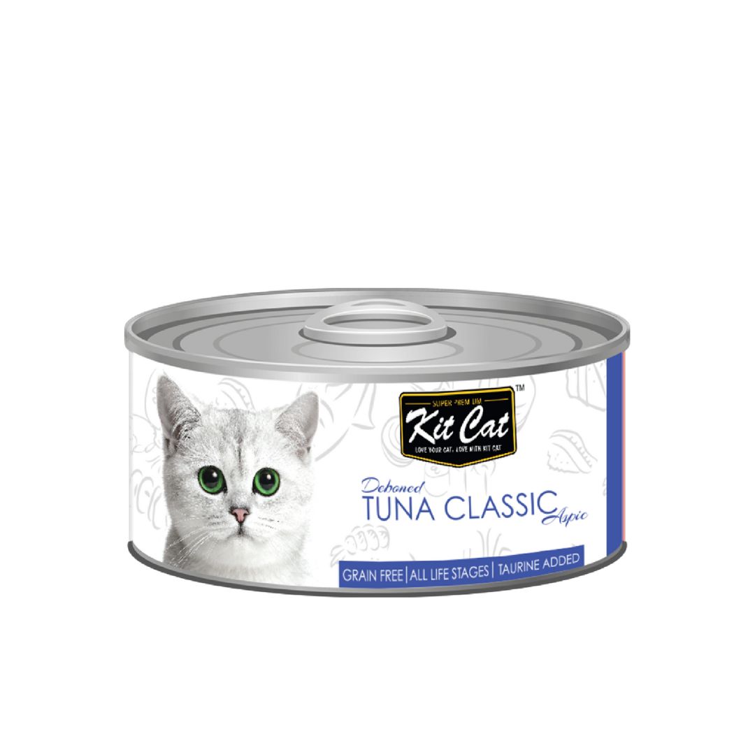 Kit Cat 80g Deboned Toppers Canned Tuna Classic Aspic Wet Cat Food