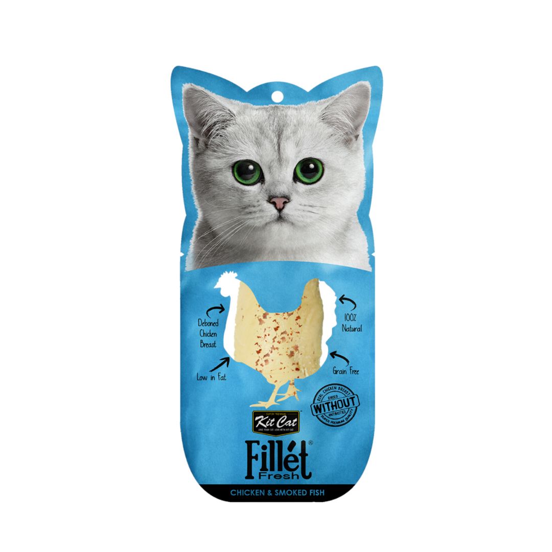Kit Cat 30g Fillet Fresh Chicken & Smoked Fish Cat Treat