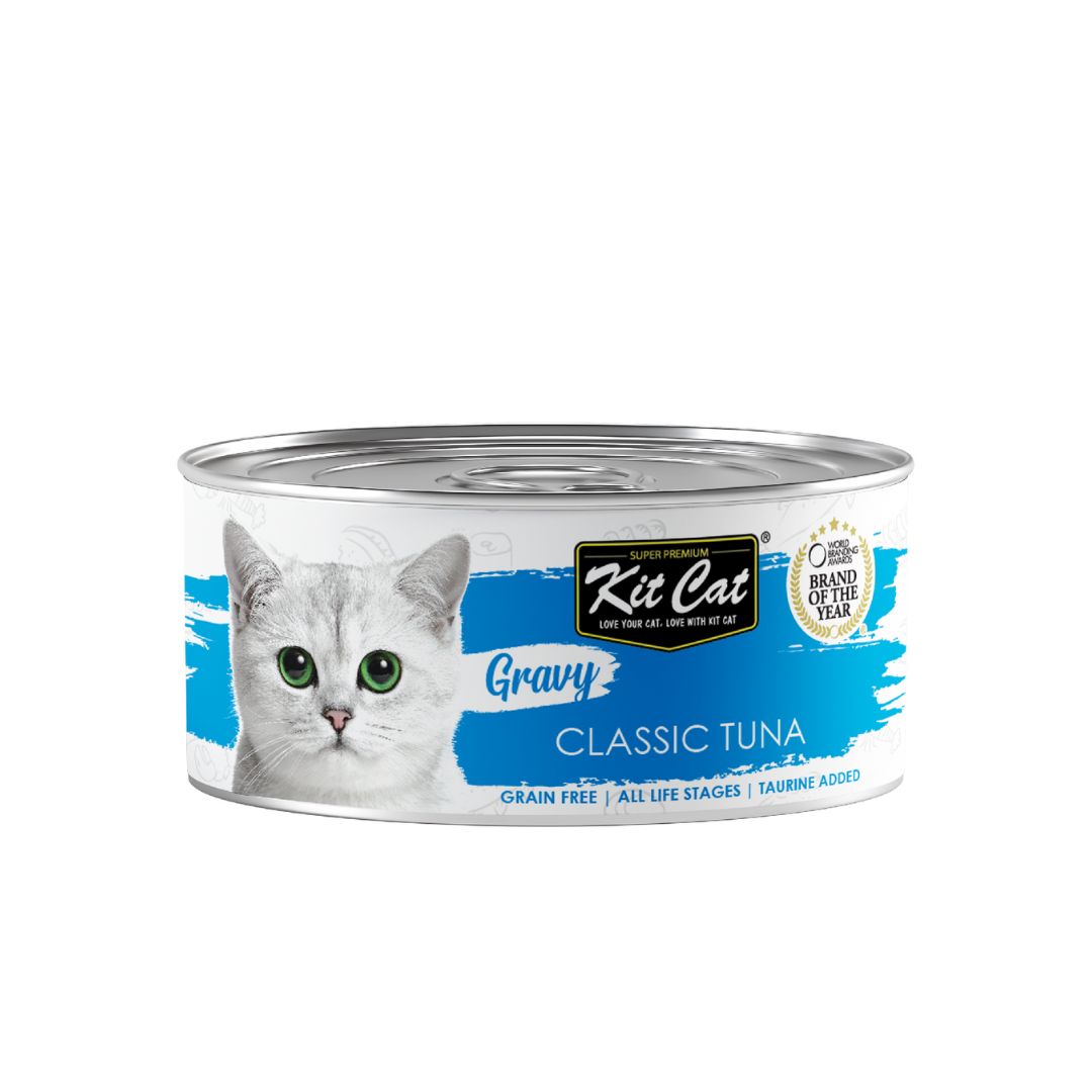Kit Cat 70g Gravy Canned Classic Tuna Wet Cat Food