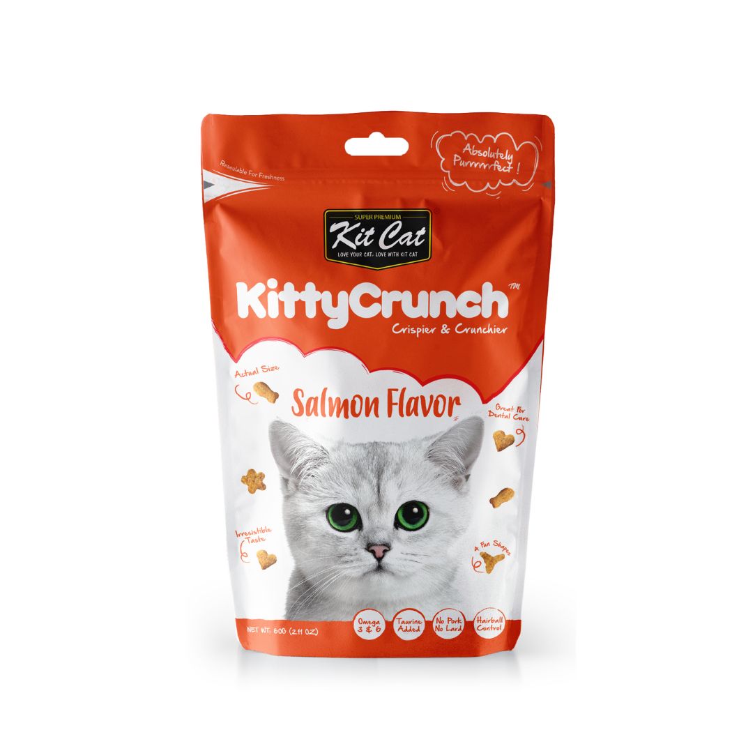 Kit Cat 60g Kitty Crunch Salmon Flavour Cat Treat