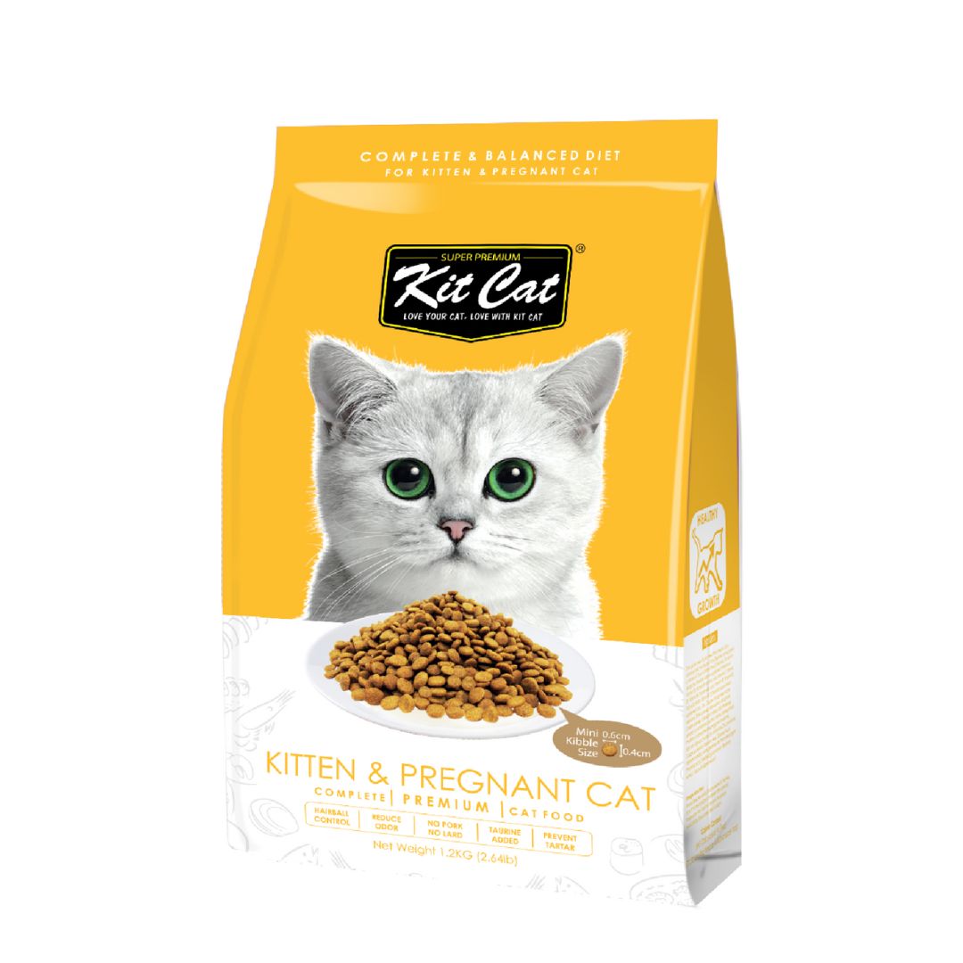 Kit Cat 1.2kg Premium Kitten & Pregnant Dry Cat Food