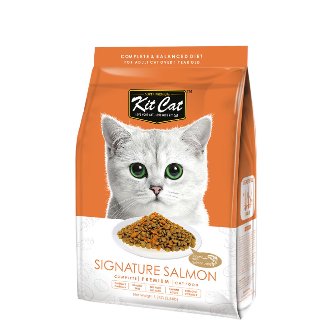 Kit Cat 1.2kg Premium Signature Salmon Dry Cat Food