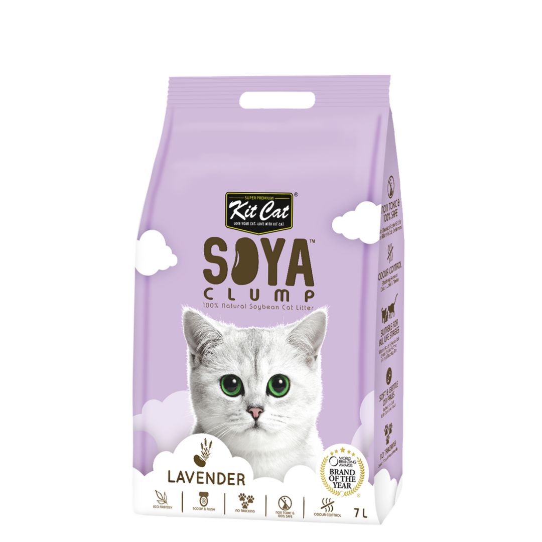 Kit Cat 7l Soya Clump Lavender Cat Litter
