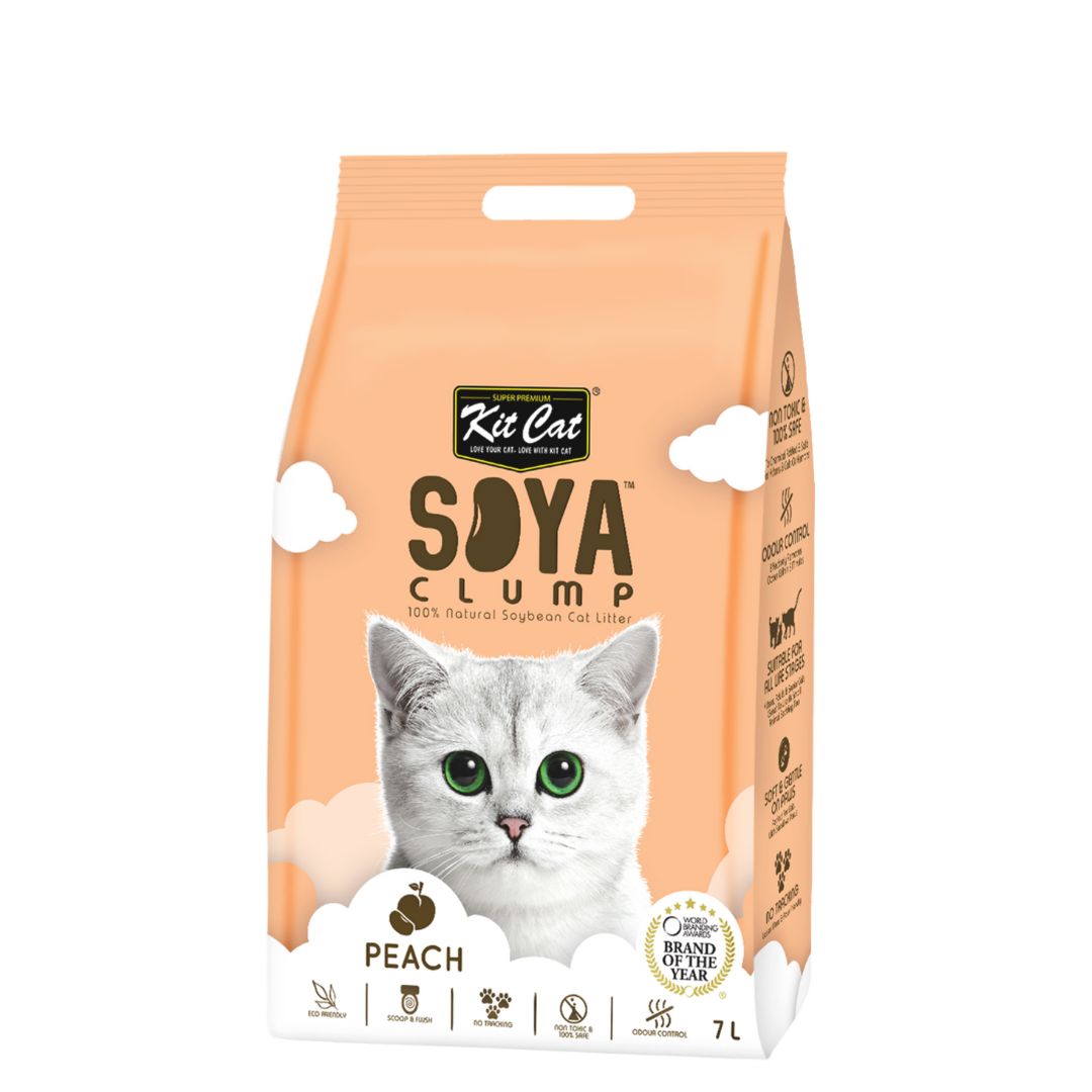 Kit Cat 7l Soya Clump Peach Cat Litter