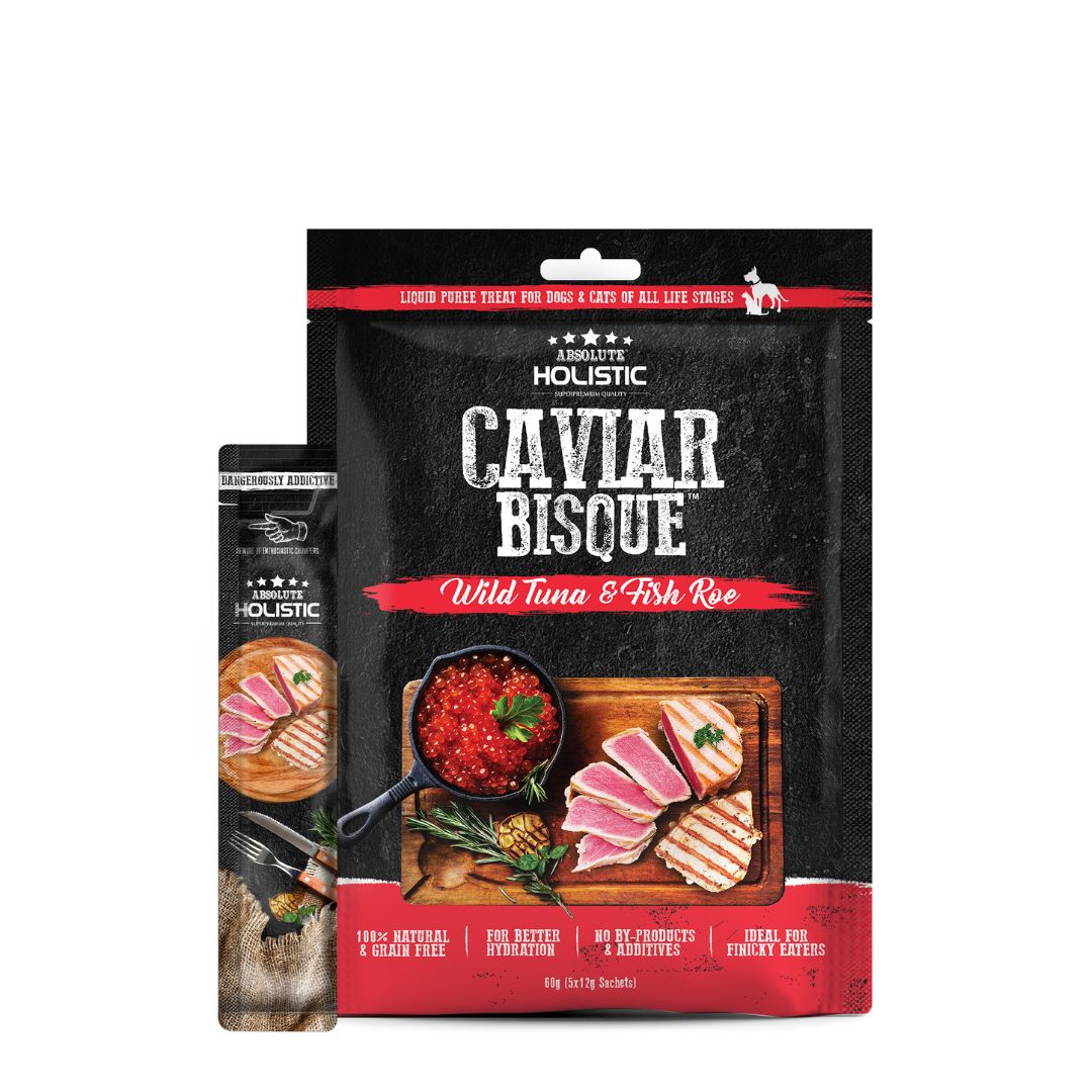 Absolute Holistic 60g Caviar Bisque Tuna & Fish Roe Dog & Cat Treat