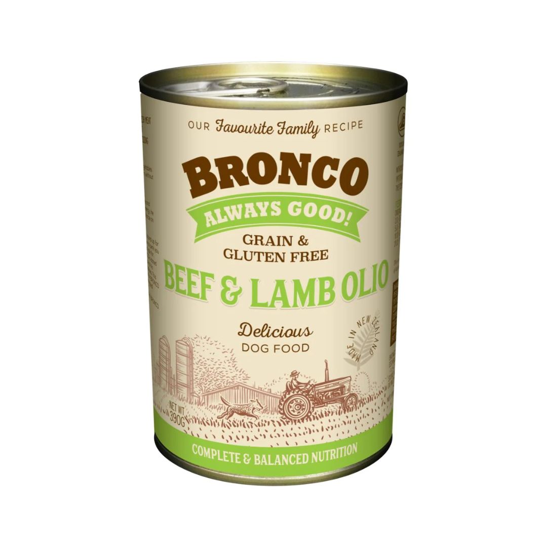 Bronco 390g Beef & Lamb Olio Dog Wet Canned Food - Singapore's Pet ...