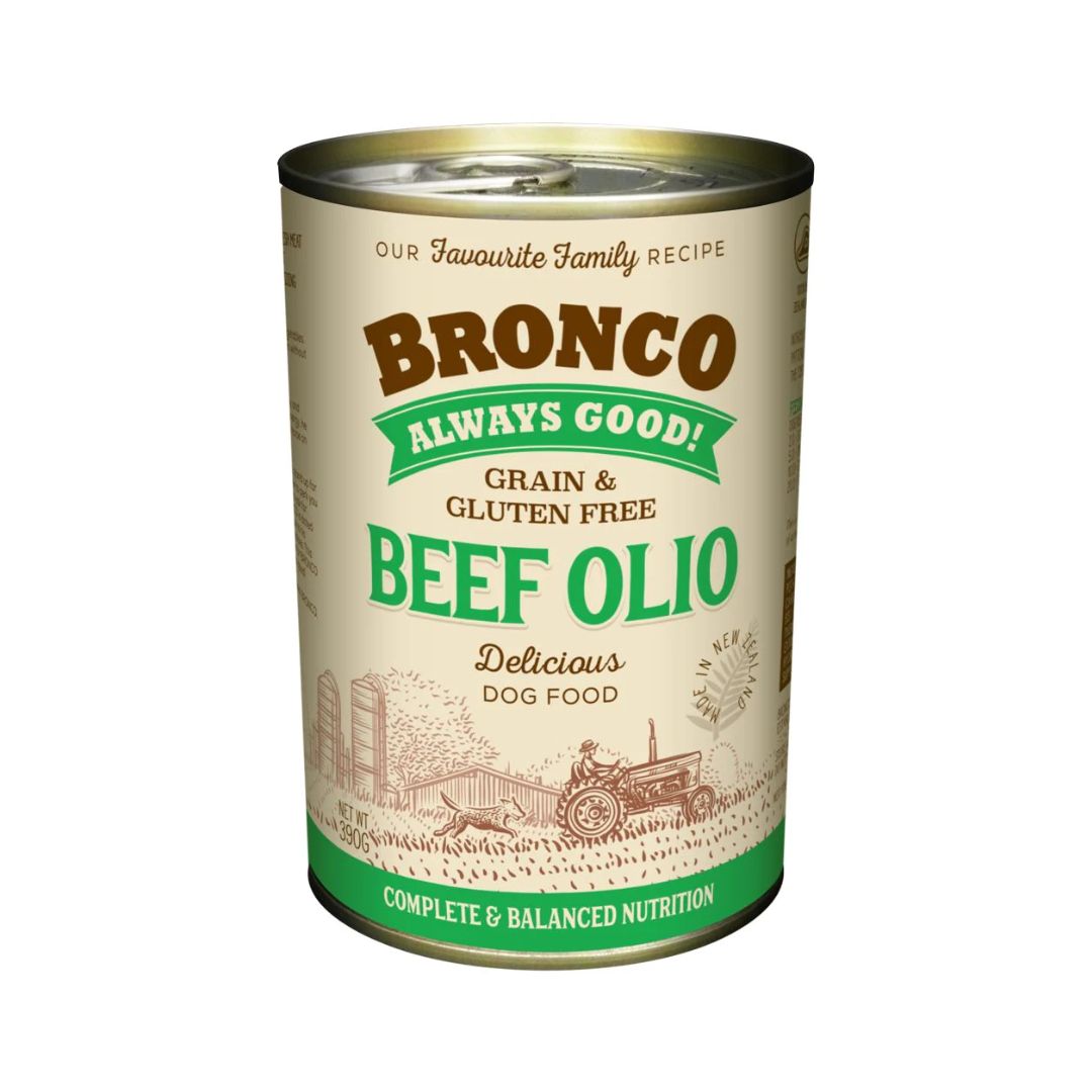 Bronco 390g Beef Olio Dog Wet Canned Food - Singapore's Pet Store ...