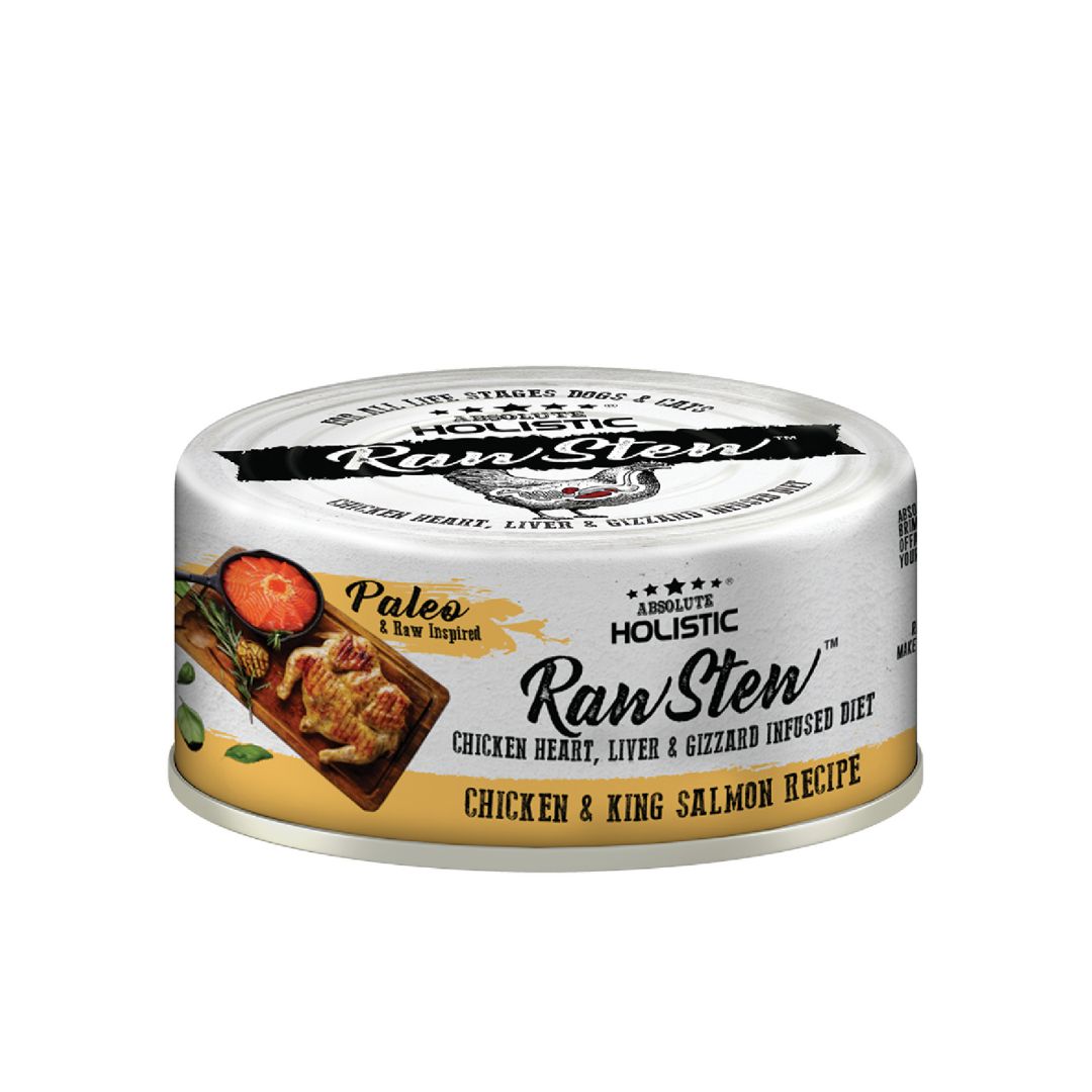 Absolute Holistic Rawstew 80g Chicken & King Salmon Wet Food For Cats And Dogs
