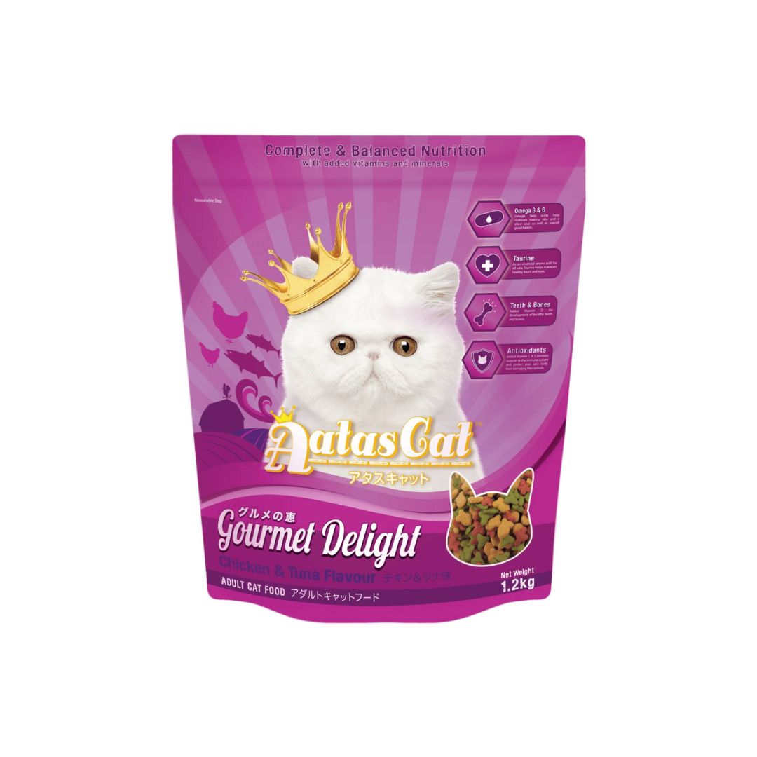 Aatas Cat 1.2kg Gourmet Delight Chicken & Tuna Cat Dry Food