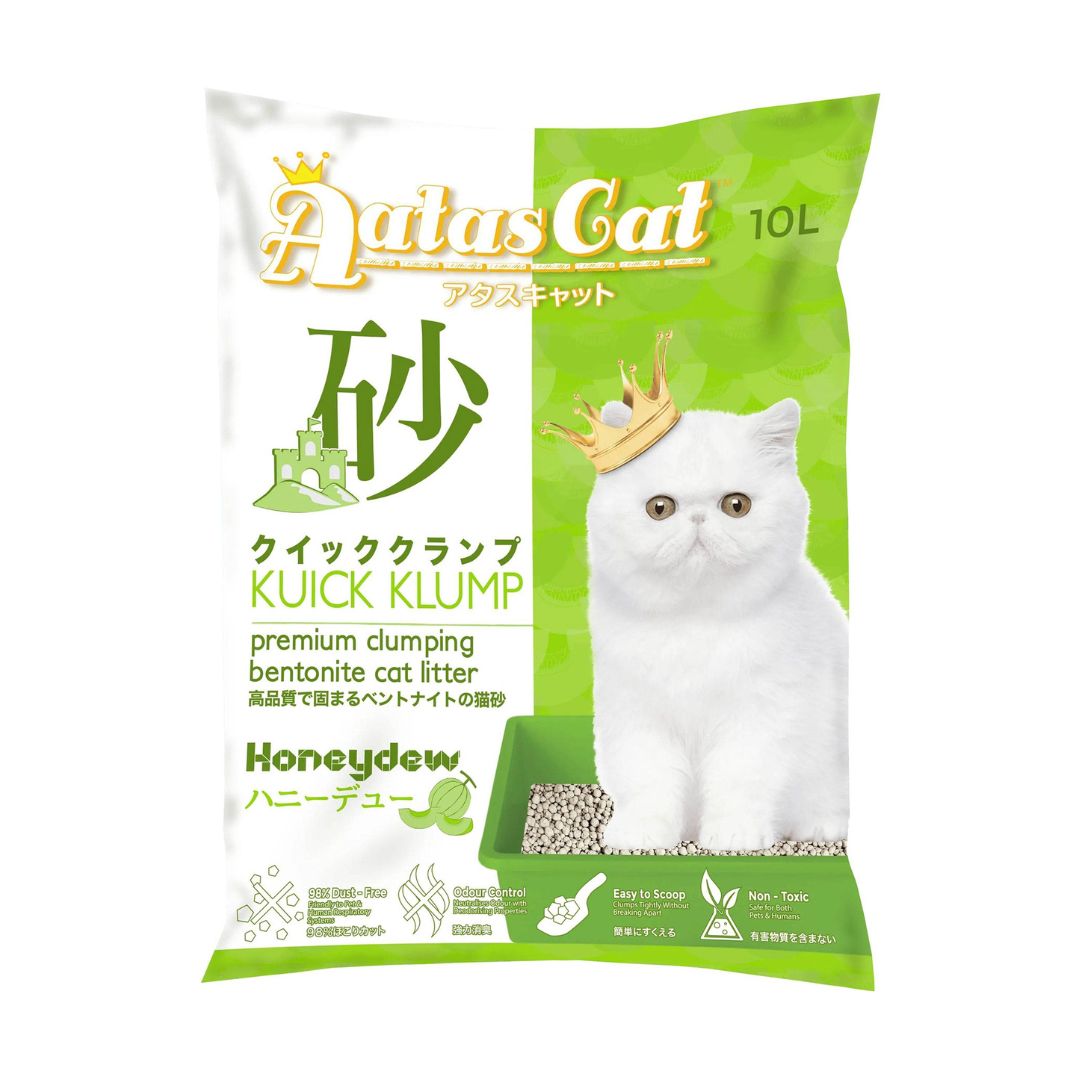 Aatas Cat Kuick Klump Bentonite Honeydew Cat Litter 10l