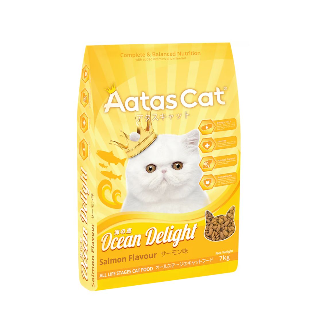 Aatas Cat 7kg Ocean Delight Salmon Cat Dry Food