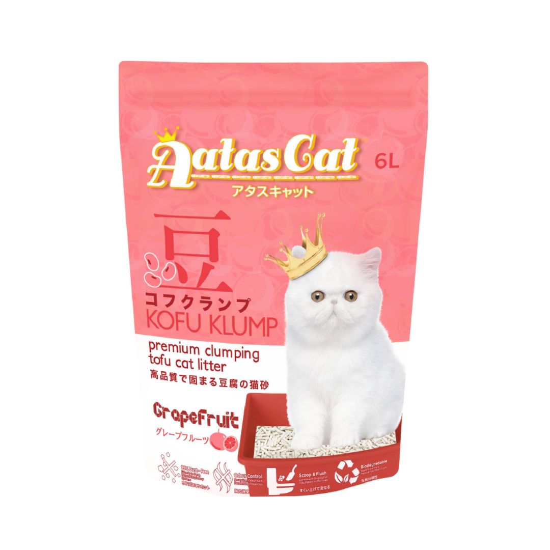 Aatas Cat Kofu Klump Tofu Cat Litter Grapefruit 6l
