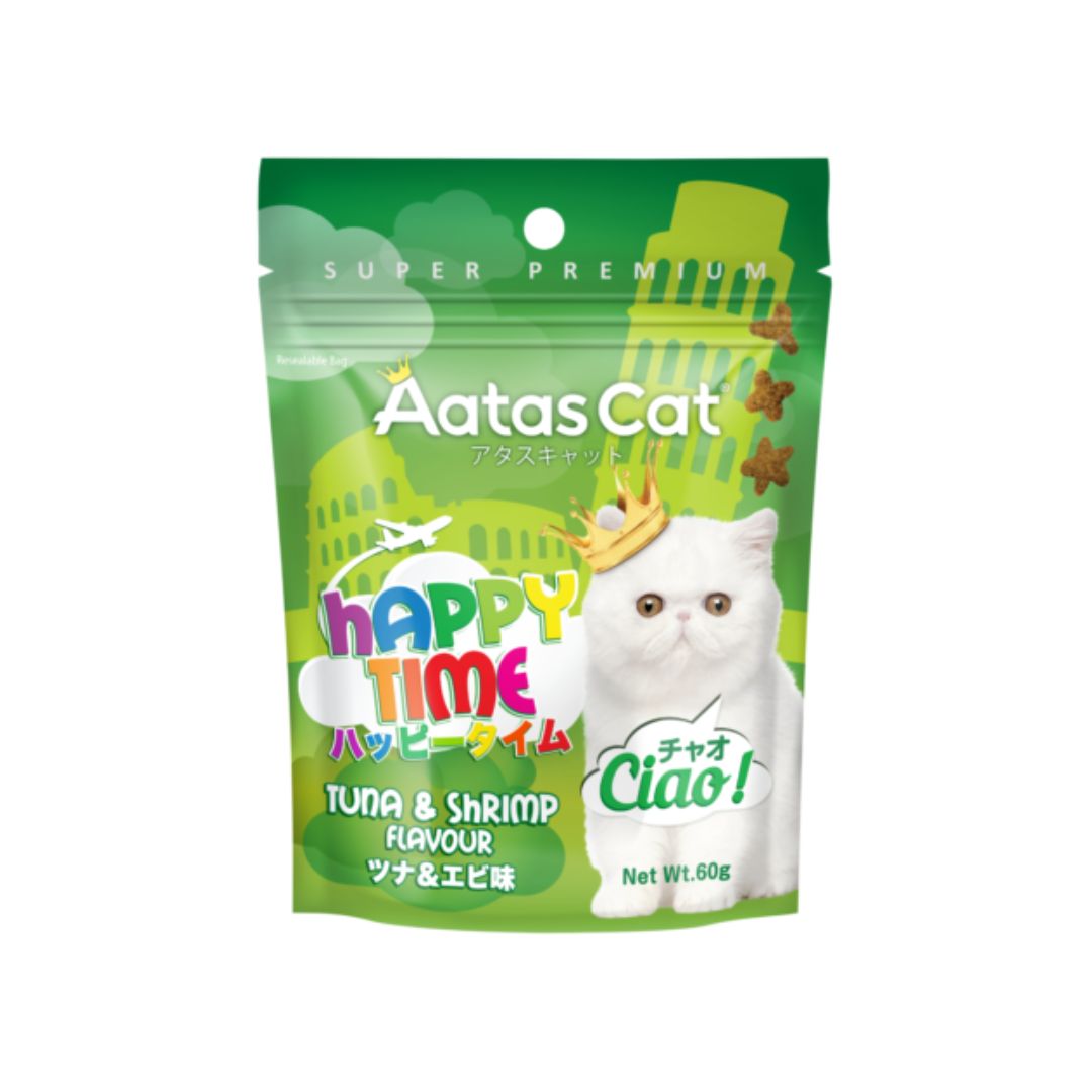Aatas Cat 60g Happy Time Tuna & Shrimp Treat