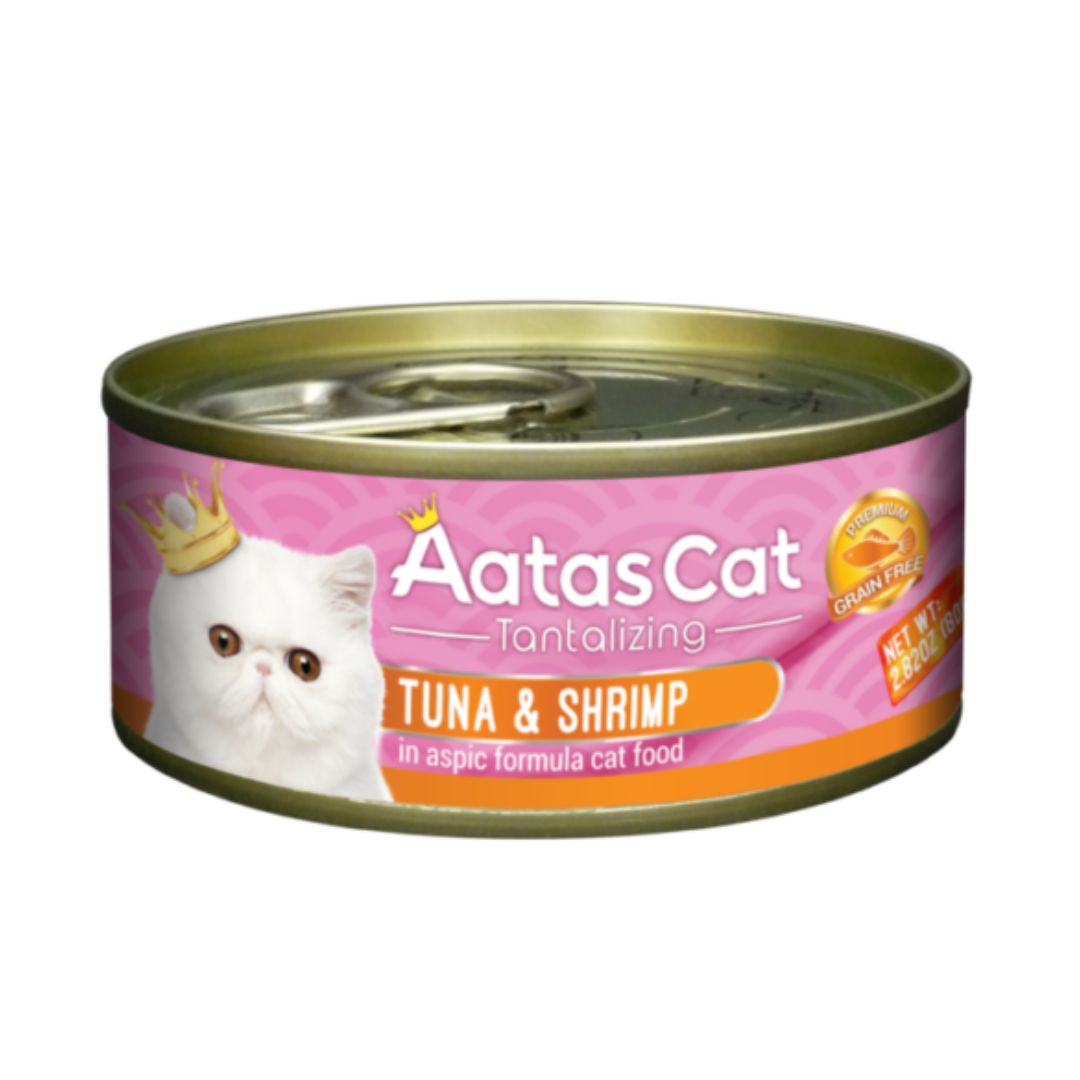 Aatas Cat 80g Tantalizing Tuna & Shrimp In Aspic Cat Wet Canned Food