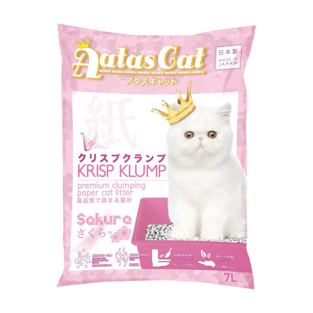 Aatas Cat Krisp Klump Paper Cat Litter Sakura 7l