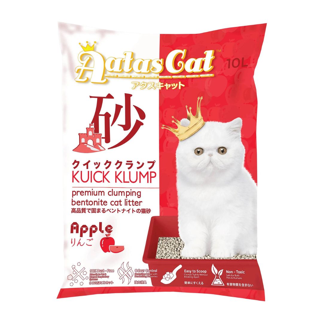 Aatas Cat Kuick Klump Bentonite Cat Litter Apple 10l