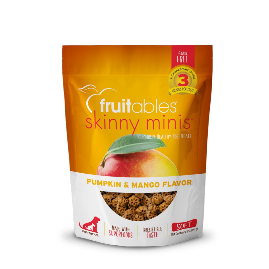 Fruitables Dog 5oz Skinny Minis In Pumpkin & Mango Dog Treats