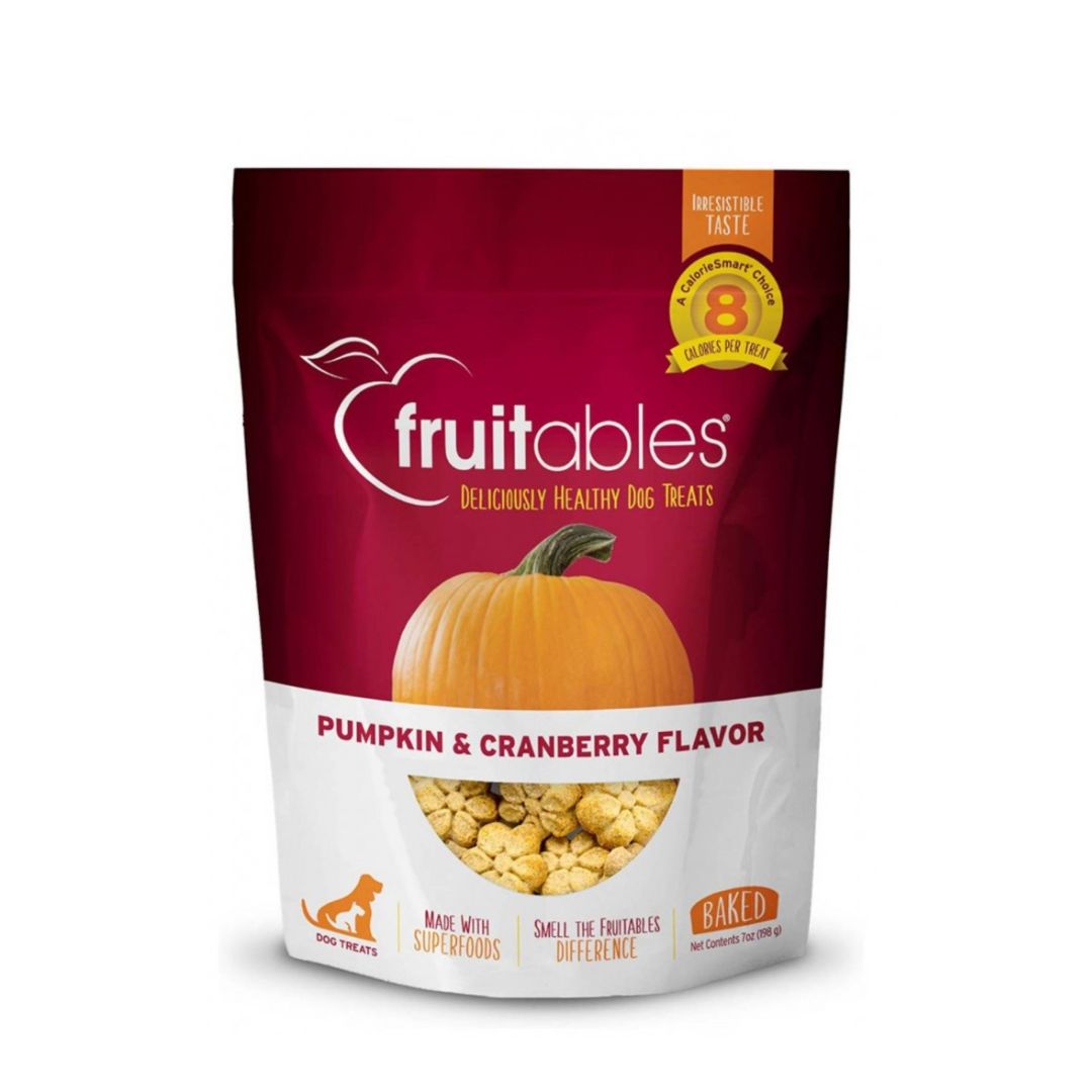 Fruitables Dog 7oz Pumpkin & Cranberry Dog Treats