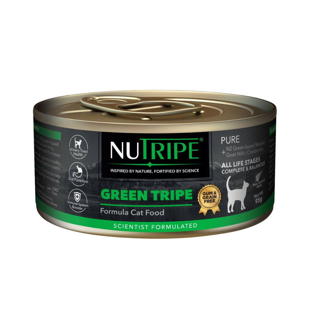 Nutripe Cat 95g Pure Green Tripe Cat (gum-free) Wet Canned Food