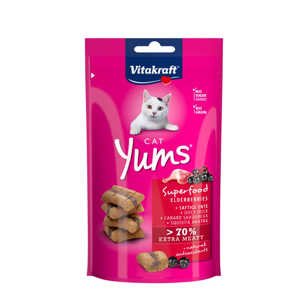 Vitakraft Cat 40g Yums Superfood Elderberries