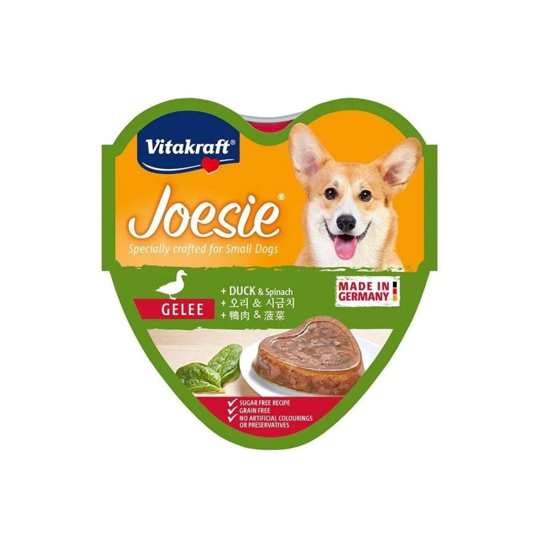 Vitakraft Dog 85g Joesie Hearts Duck & Spinach Dog Wet Food