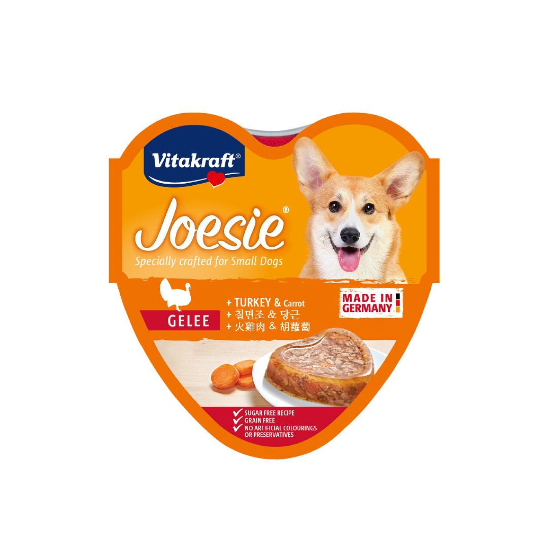 (exp: 15 Aug 2025) Vitakraft Dog 85g Joesie Hearts Turkey & Carrot Dog Wet Food