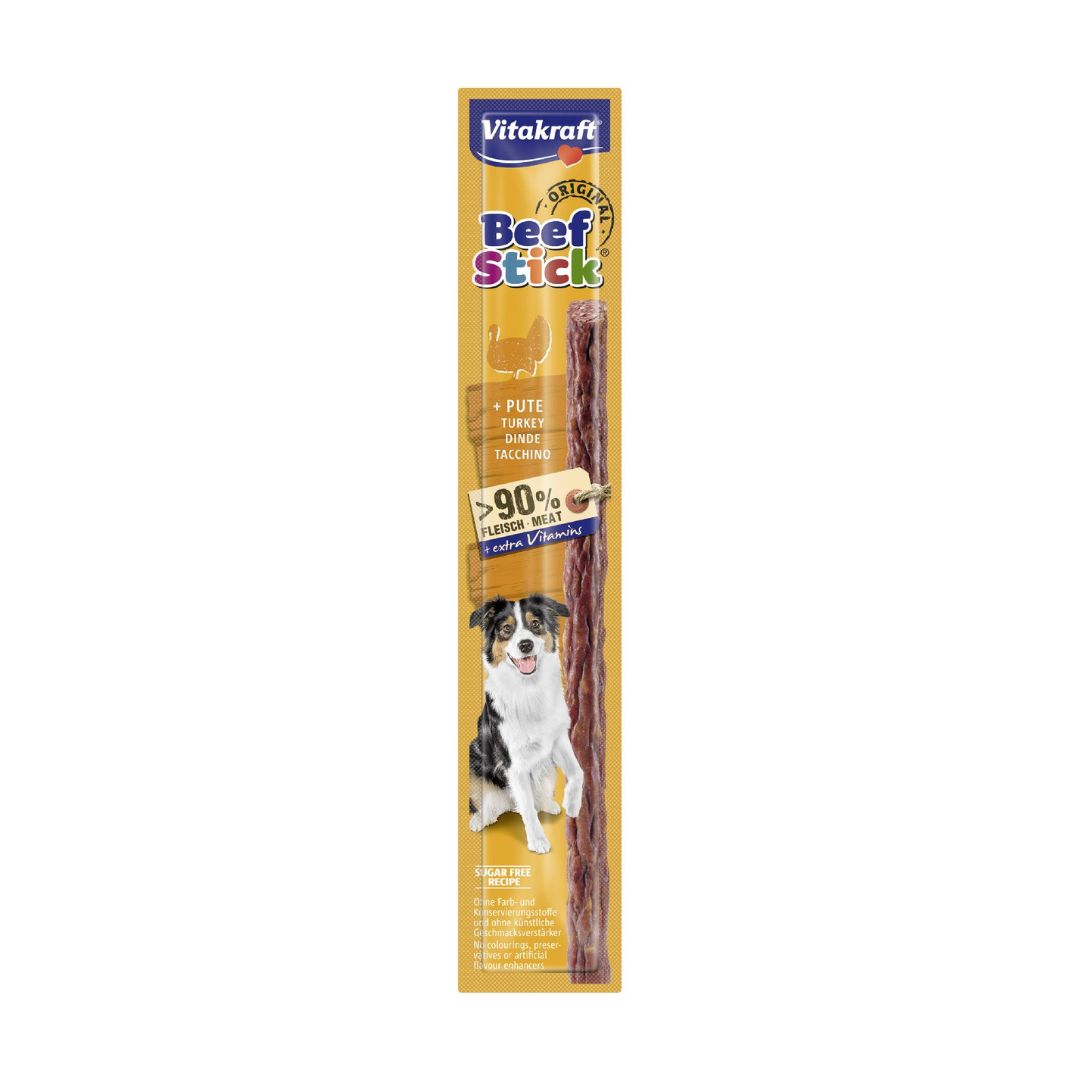 Vitakraft Dog 1pcs Beef Stick For Dogs Turkey Dog Treats
