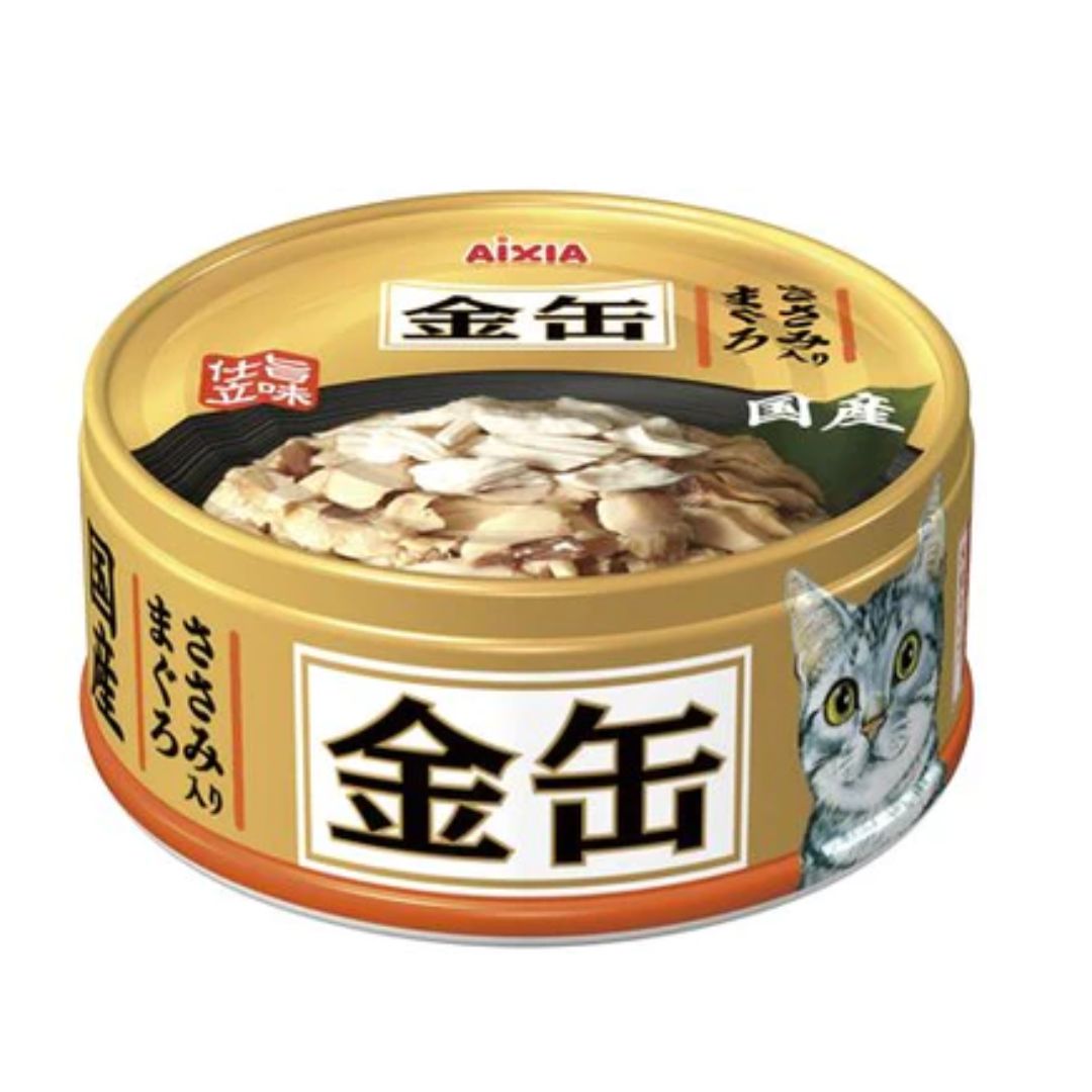 Aixia Kin Can Mini 70g Tuna Chicken Fillet Wet Cat Food (gcm44)