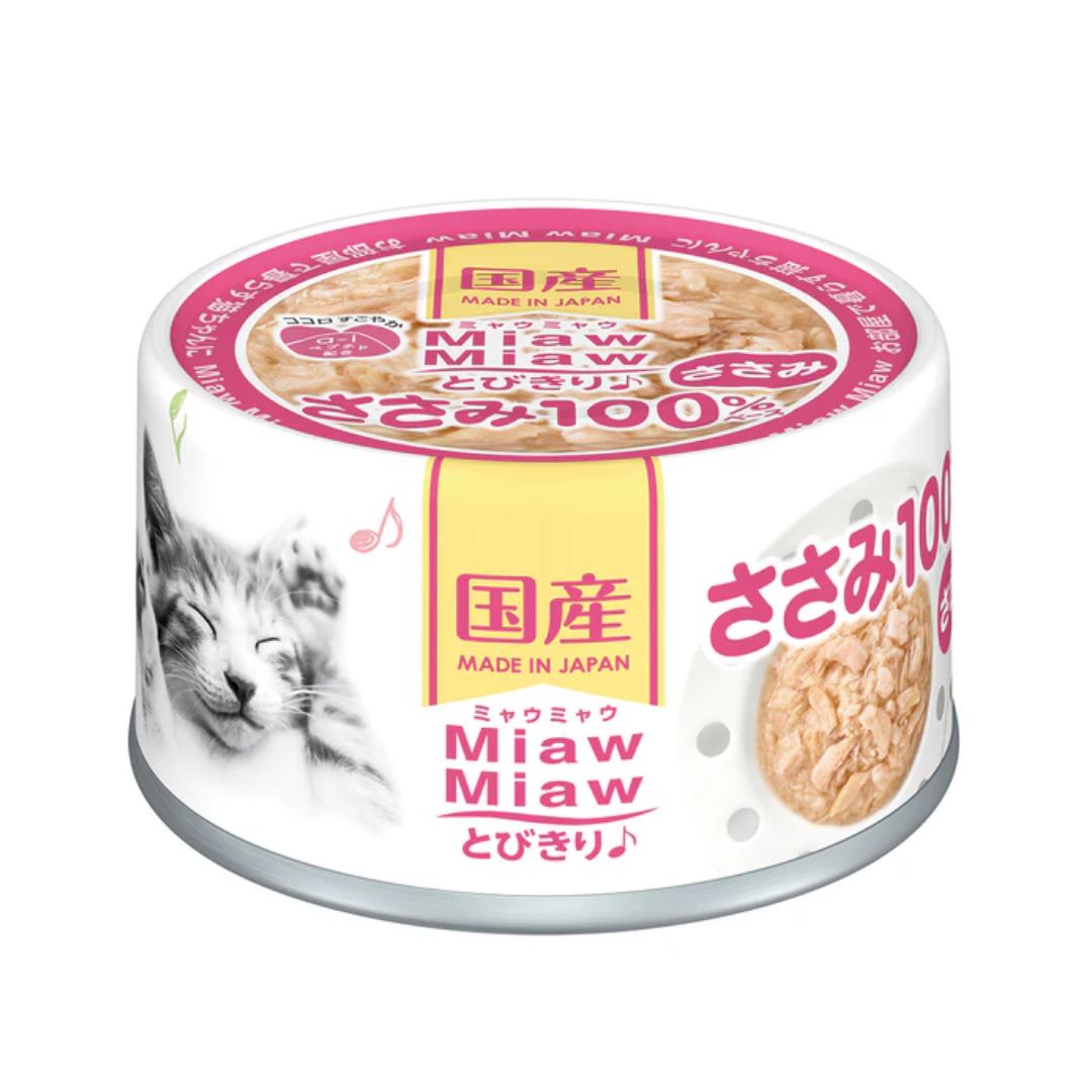 Aixia Miaw Miaw 60g Chicken Fillet Cat Wet Canned Food (mt5)