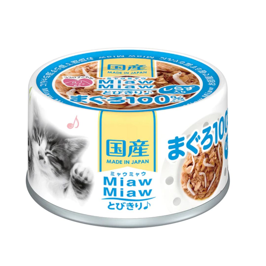 Aixia Miaw Miaw 60g Tuna With Whitebait Cat Wet Canned Food (mt3)