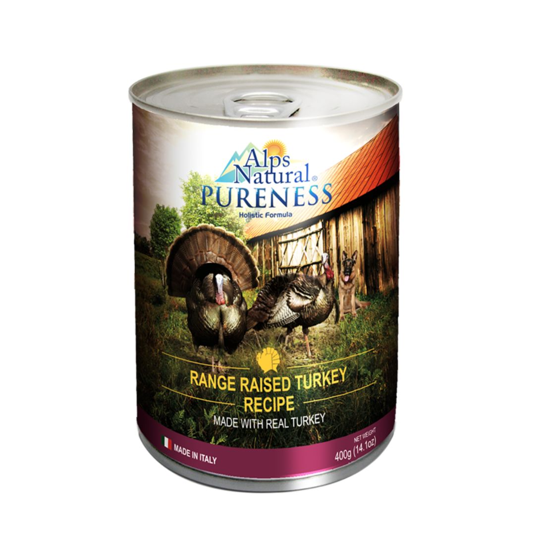 Alps Natural Classic 400g Range Raised Turkey Wet Dog Food