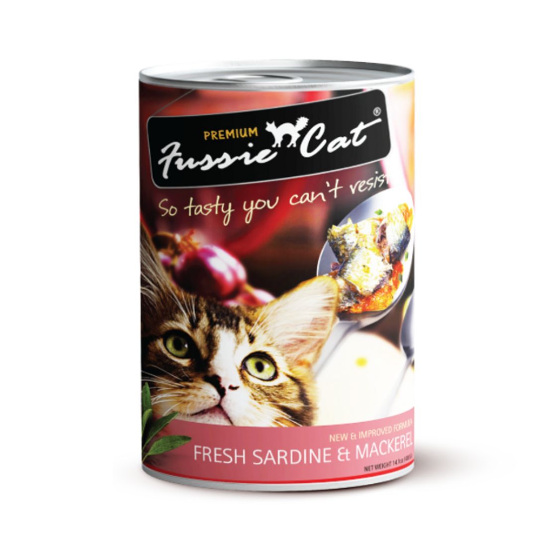 Fussie Cat 400g Fresh Sardine & Mackerel Wet Cat Food