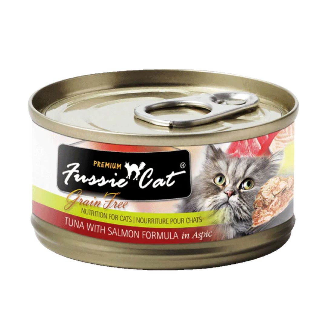 Fussie Cat Black Label 80g Tuna With Salmon Wet Cat Food In Aspic