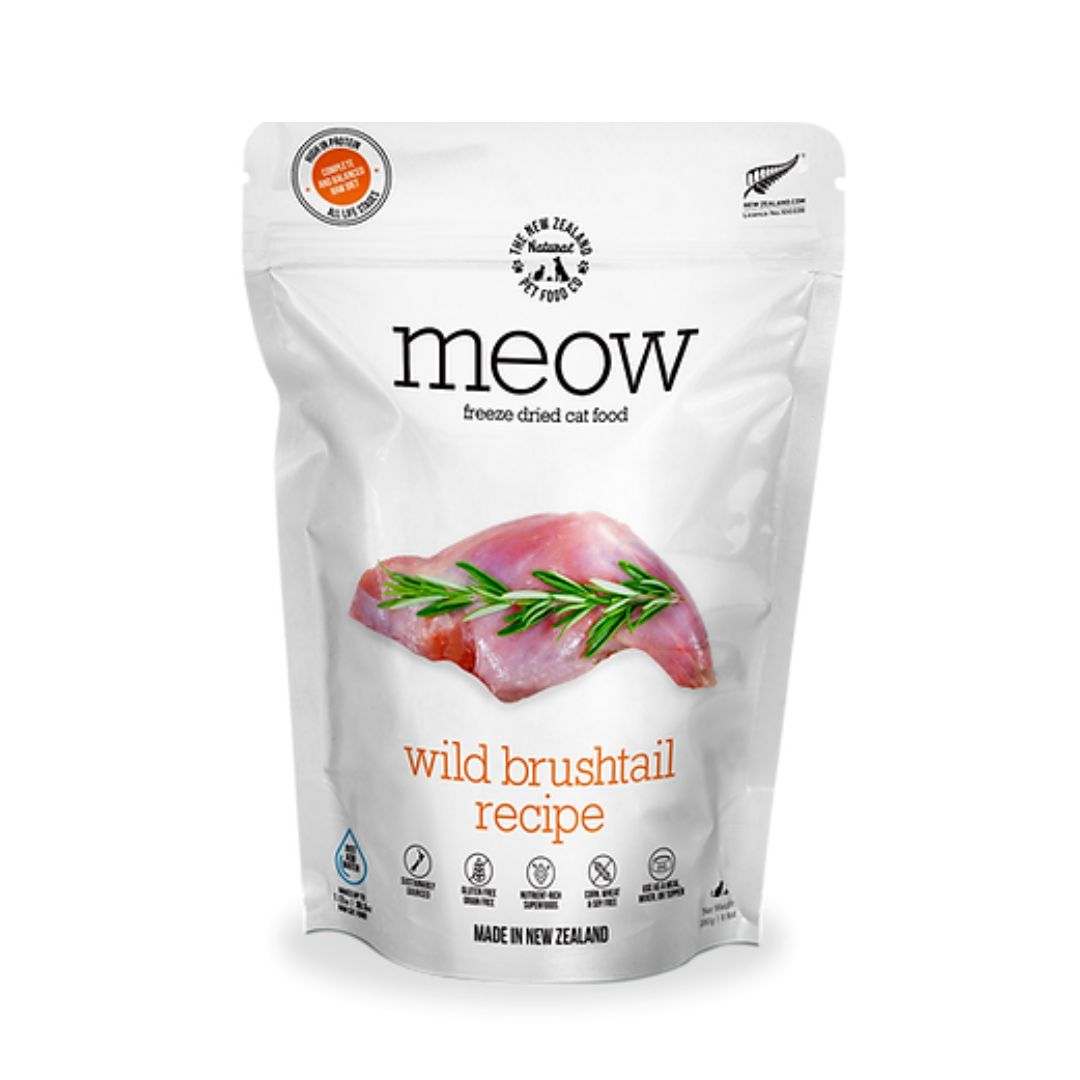 Meow Freeze Dried 280g Wild Brushtail Dry Cat Food