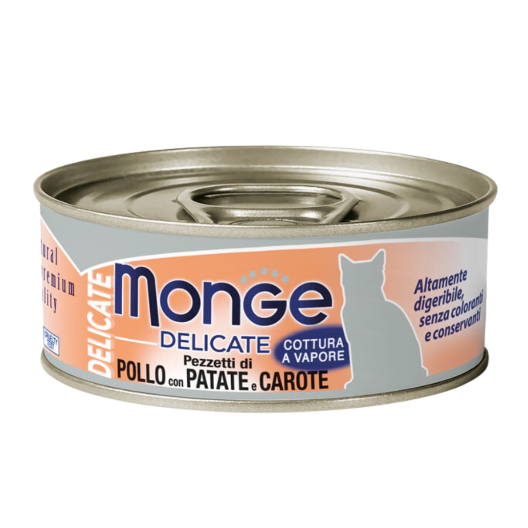 Monge Cat Delicate 80g Chicken With Potato & Carrot Wet Cat Food