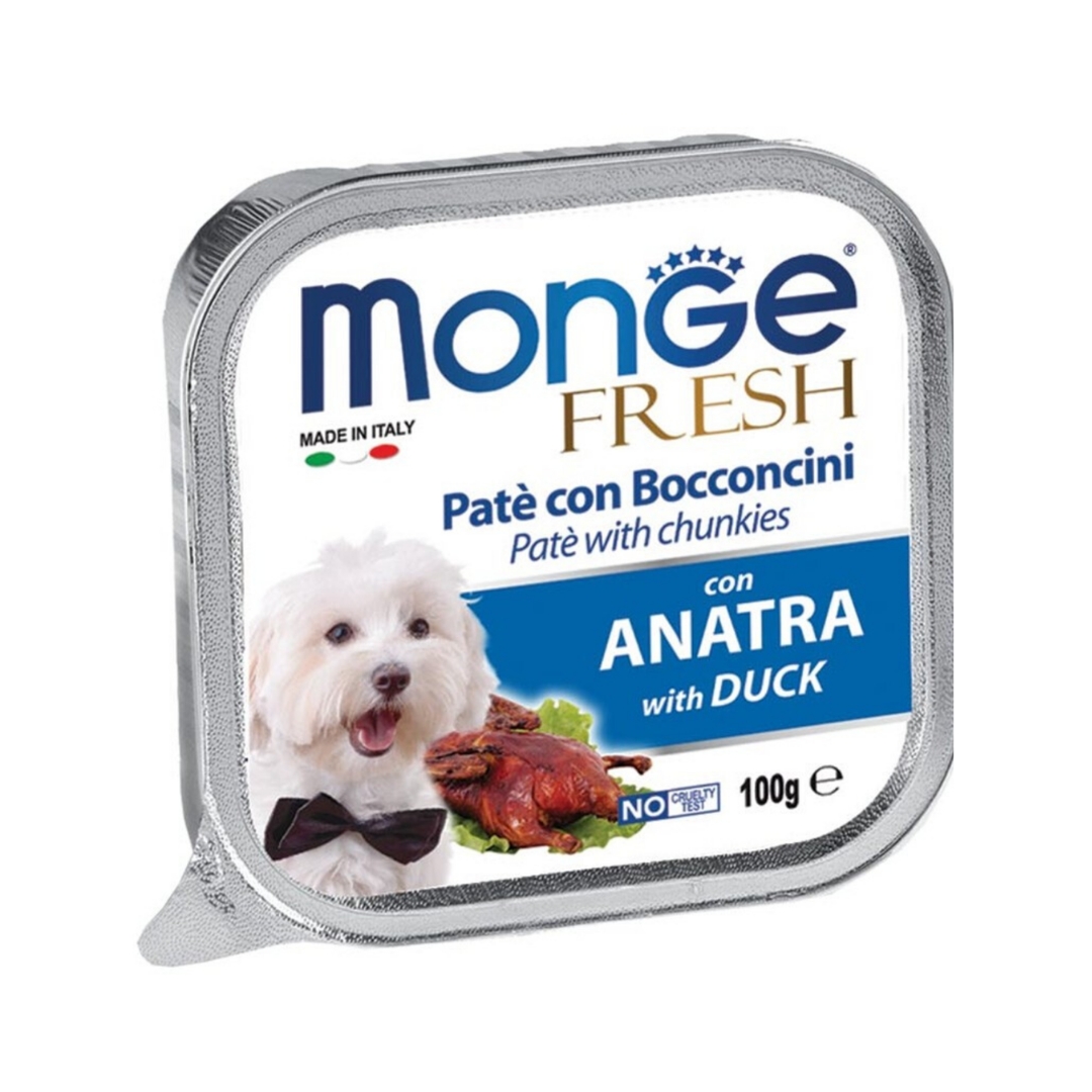 Monge Dog Fresh Pate 100g Duck Wet Dog Food